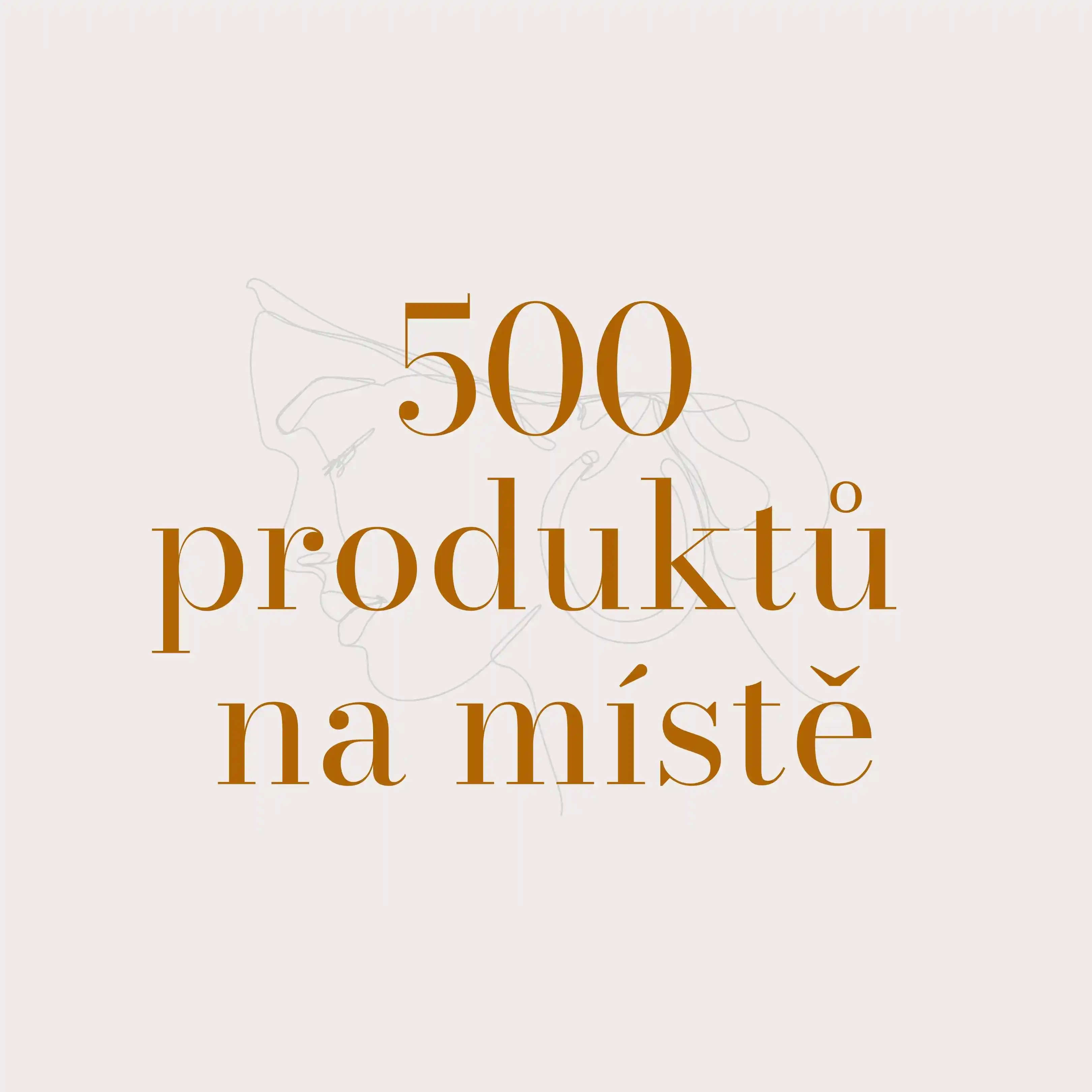 500 produktů na místě